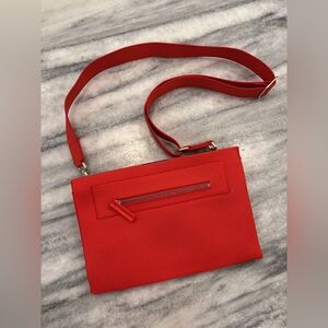 Rothy's Bright Poppy Dual Zip Crossbody Bag